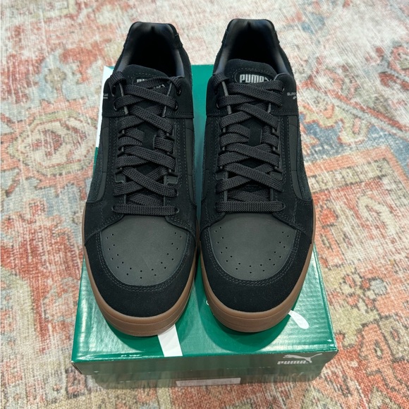 NWT Puma Slipstream Gum Suede Sneaker in black/gum men’s 10.5 - Picture 3 of 6